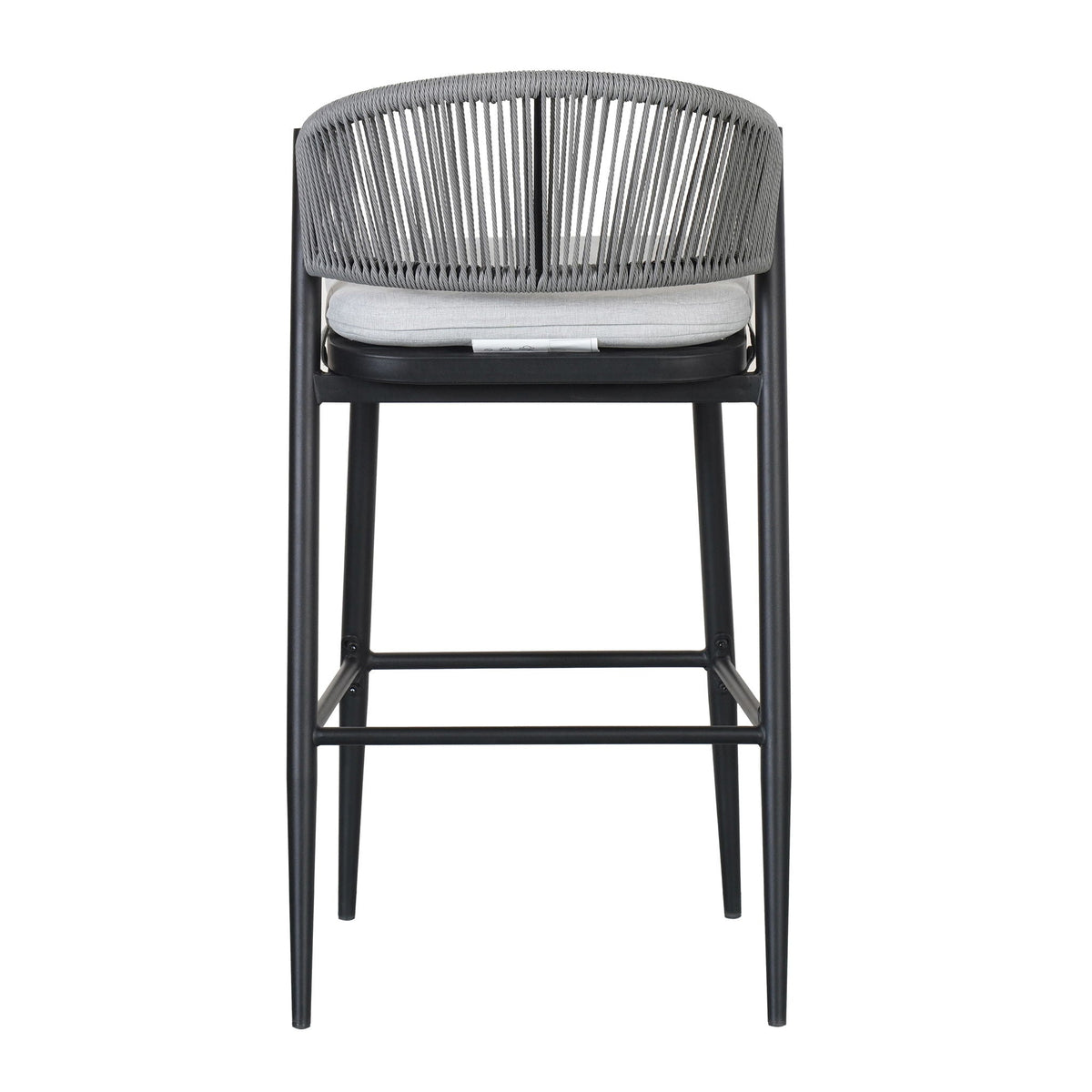 Outdoor Bar Height Metal Frame Counter Stools