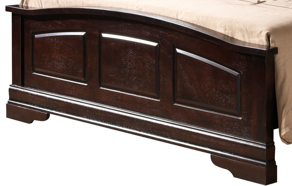 Elegantly Crafted Panel Sleigh Bed with Upholstered Panels - Multiple Colors