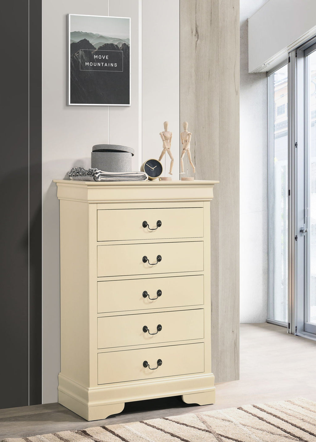 Louis Phillipe Accent Chest with Classic Styling - Multiple Colors