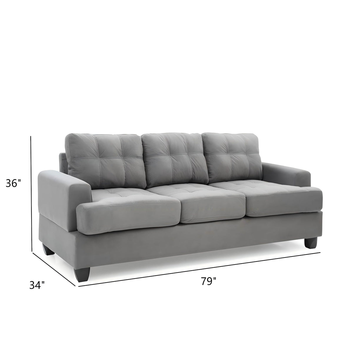 Sandridge Sofa with Pocketed Coil Cushions - Multiple Colors