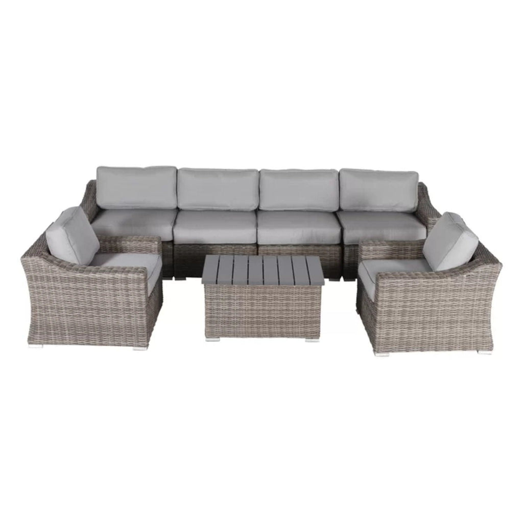 Stylish Sofa Seating Group With Cushions - Multiple Set Options, Dark Gray, Gray, or Dark Brown