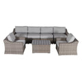 Stylish Sofa Seating Group With Cushions - Multiple Set Options, Dark Gray, Gray, or Dark Brown