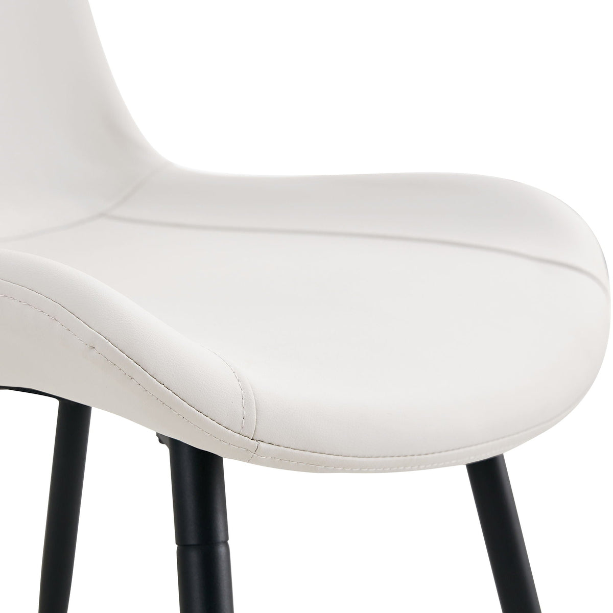 Modern Medieval Cushioned Chairs with Suede Backrest - Pearl Silver, White, or Gray