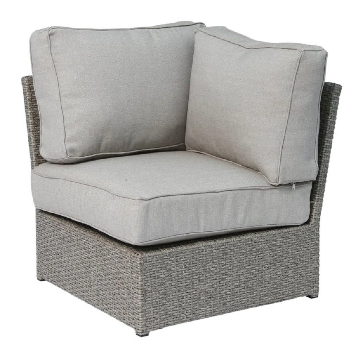 Modern Patio Rattan Sectional Set with Cushions - Multiple Colors