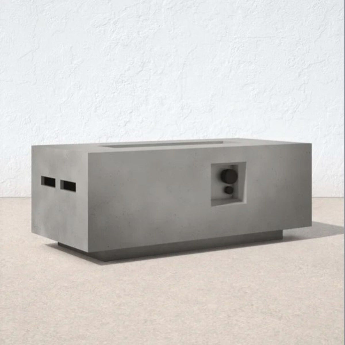 Propane Outdoor Durable Fire Pit Table with 50,000 BTU Output - Gray