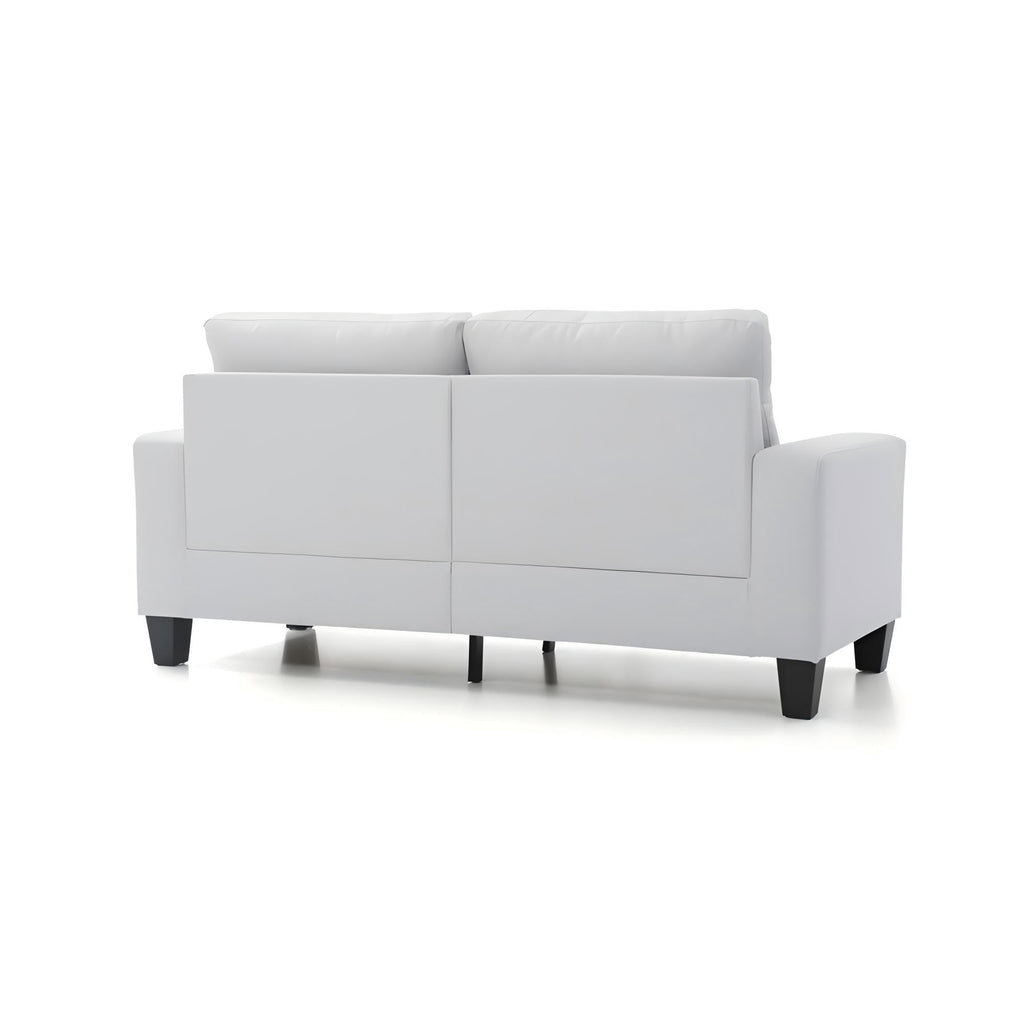 Modular Faux Leather Sofa with Modern Design - White, Black, Dark Brown, Red