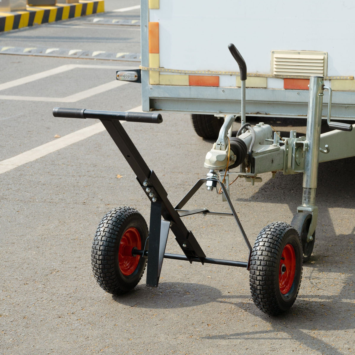 Heavy Duty Trailer Dolly with 2" Ball and 1000 lb Capacity - Black