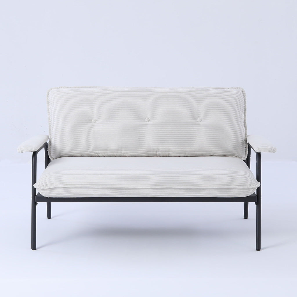 Modern Metal Frame Sofa with Sponge Filling - Beige