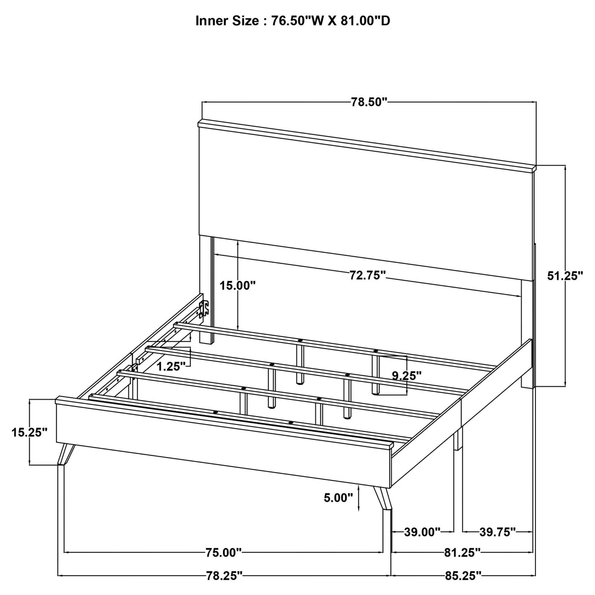 Georgina Panel Bed