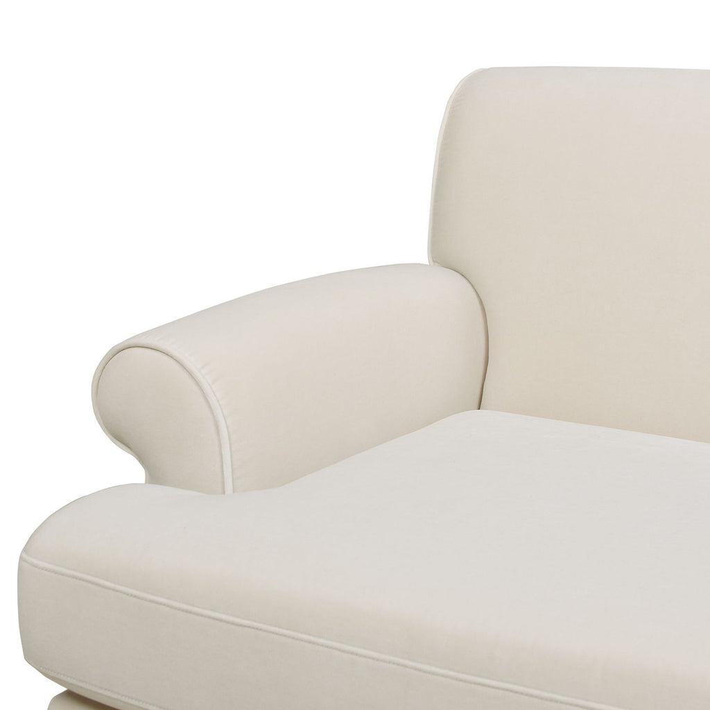 Two Cushion Tightback Sofa with Removable Cushions - Beige or Light Brown
