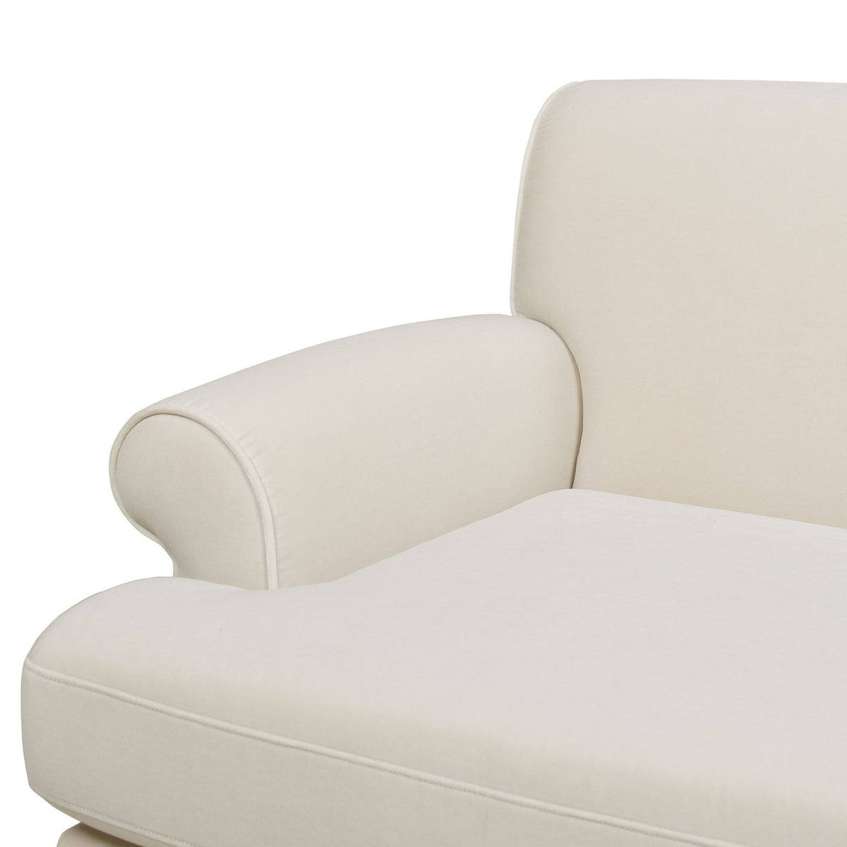 Two Cushion Tightback Sofa with Removable Cushions - Beige or Light Brown