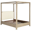 Solano 85-inch Queen Canopy Bed Weathered Mango