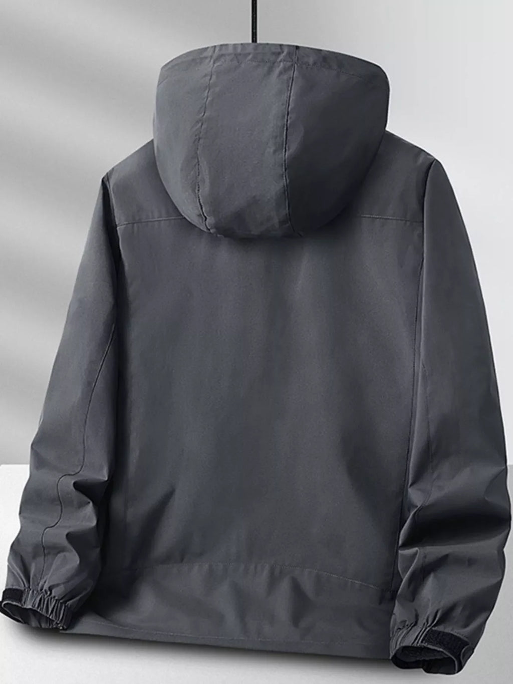 Men's Plus Size Zip Up Hooded Jacket