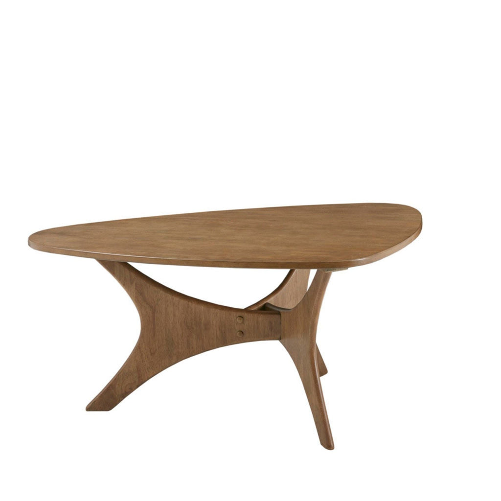 Triangle Side Table with Wood Veneer Top - Dark Brown or Light Brown