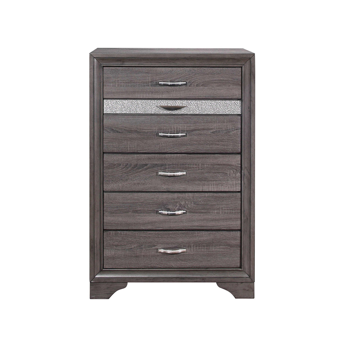 Gray Sparkle Accent Chest with Jewelry Drawer - Ryder