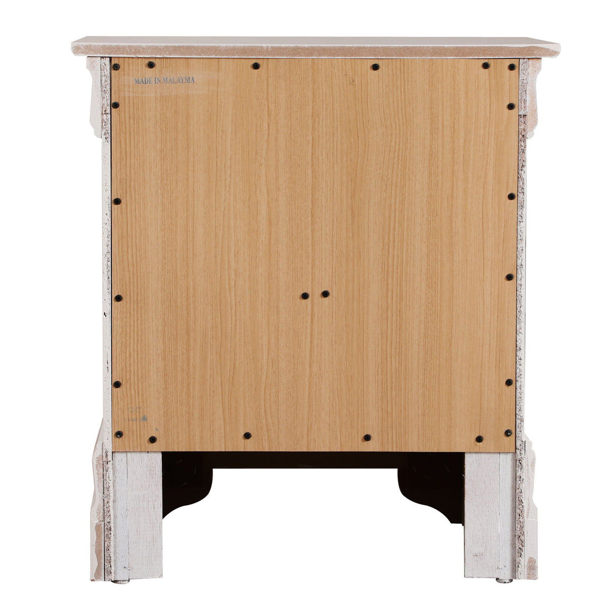 Traditional Style Design Nightstand with Classic Accent - Multiple Colors