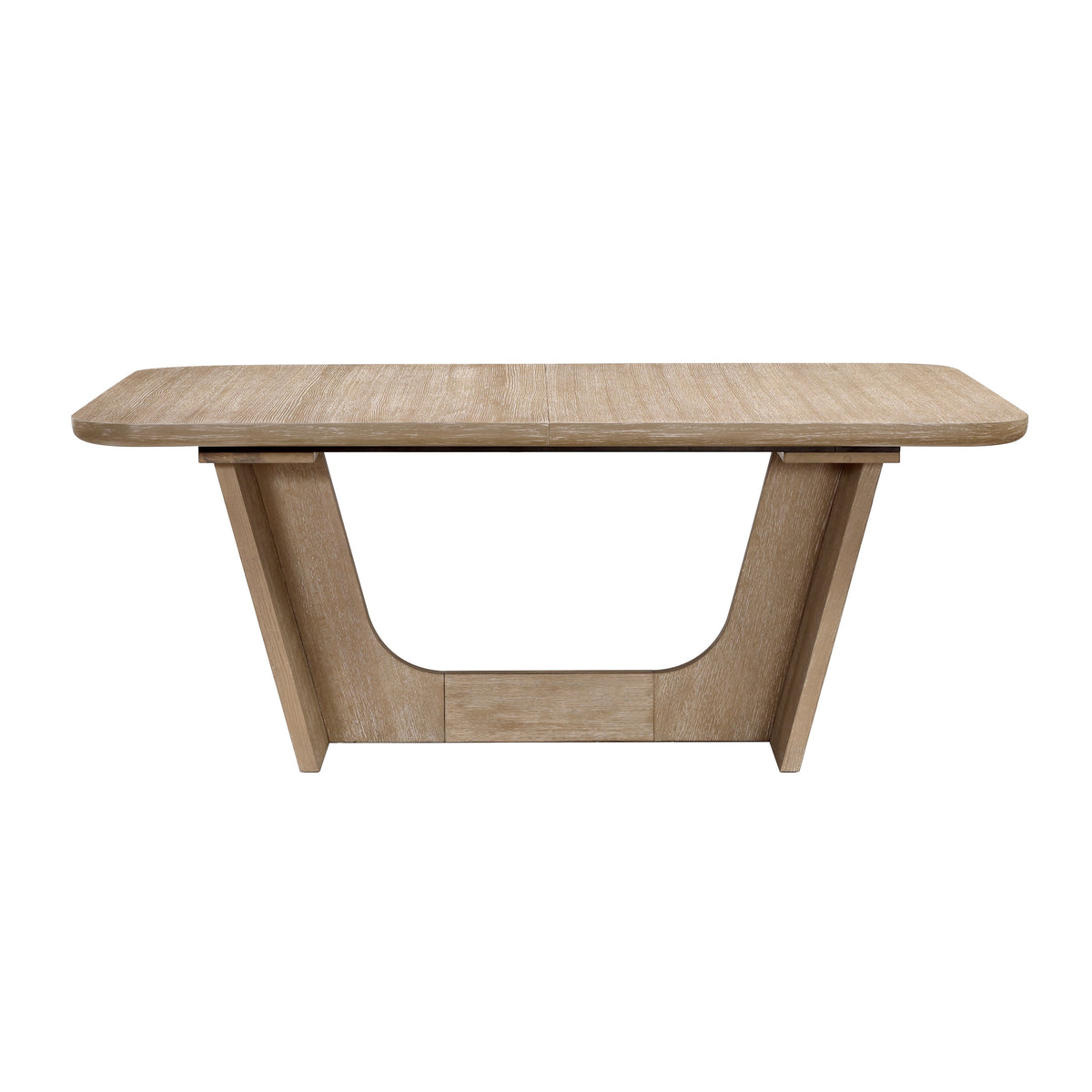 Natural Wood Dining and Kitchen Set with Extendable Table - 7 Piece