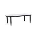 Outdoor Elegance Coffee Table with Rounded Corners – White or Black