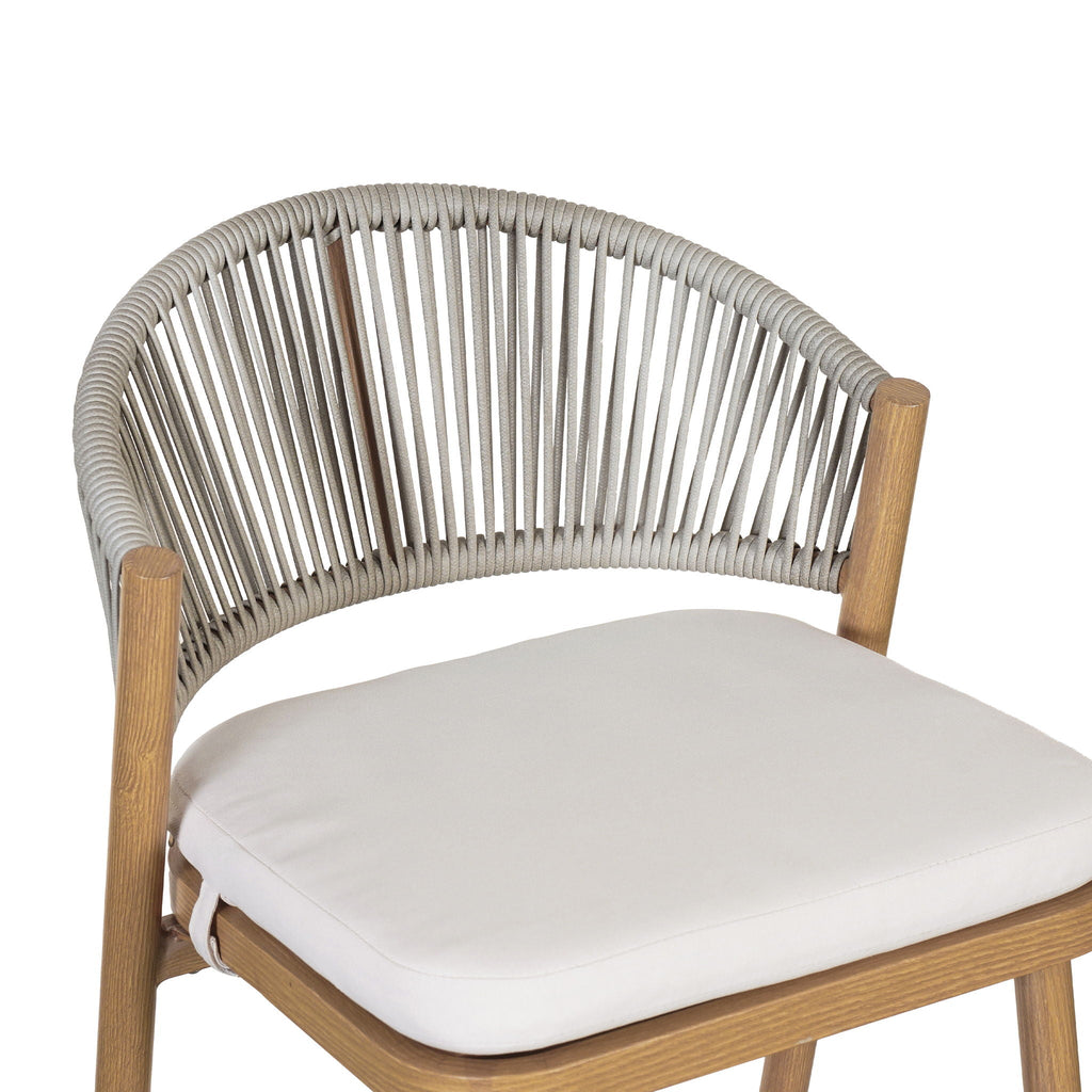 Outdoor Bar Height Metal Frame Counter Stools