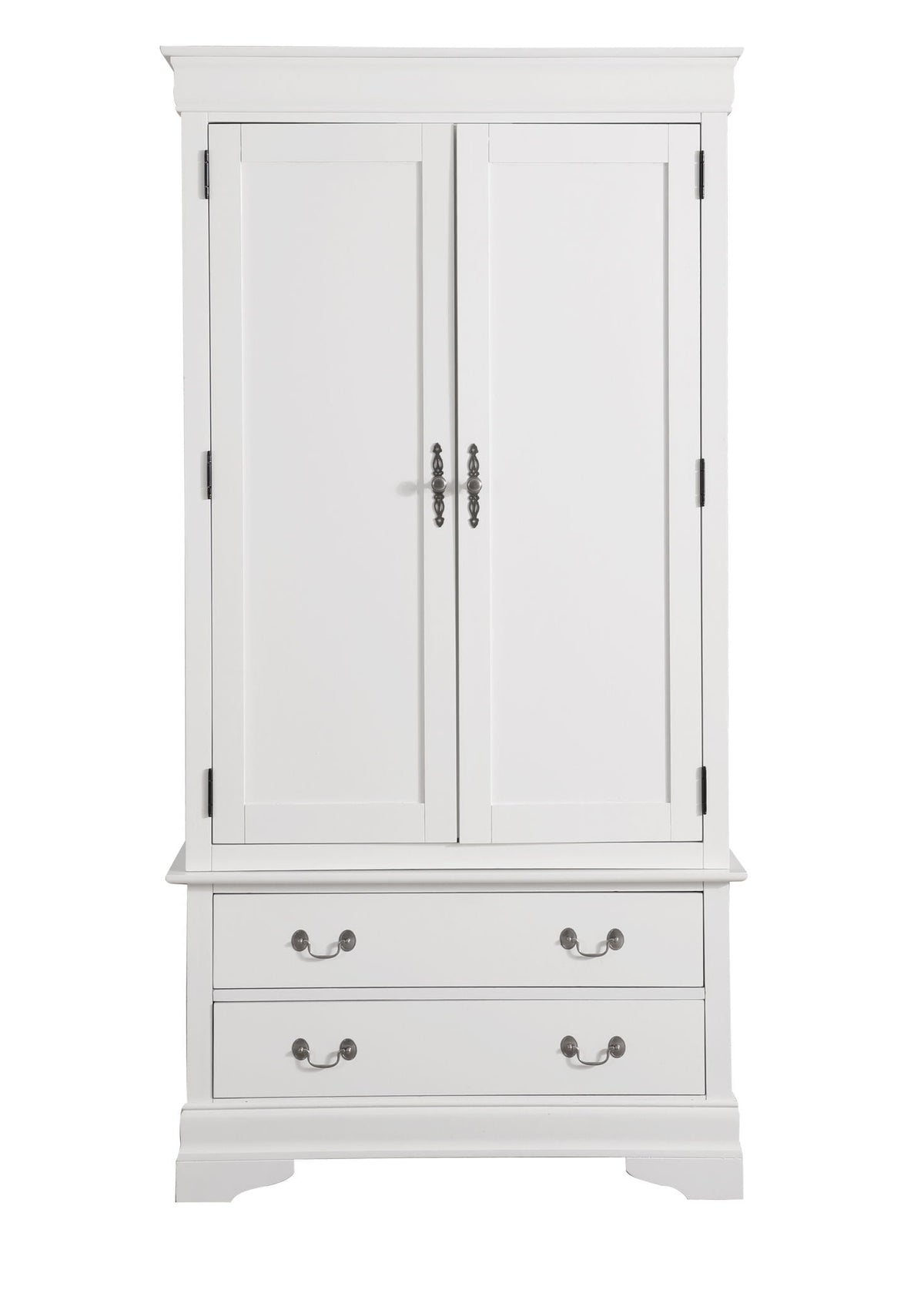 Traditional Armoire with Hanging Bar - Multiple Colors