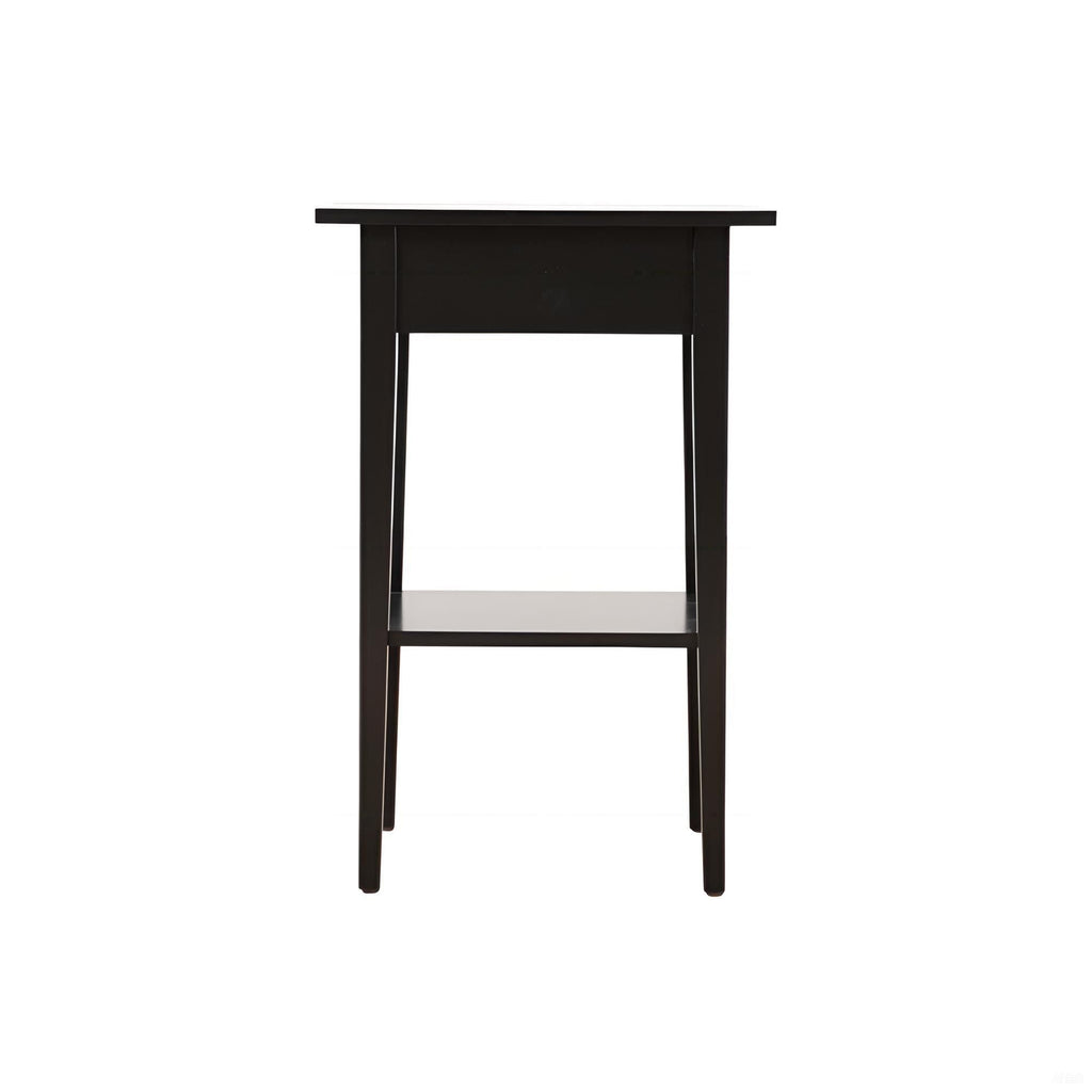 Wood Nightstand with Drawer and Shelf - Multiple Colors