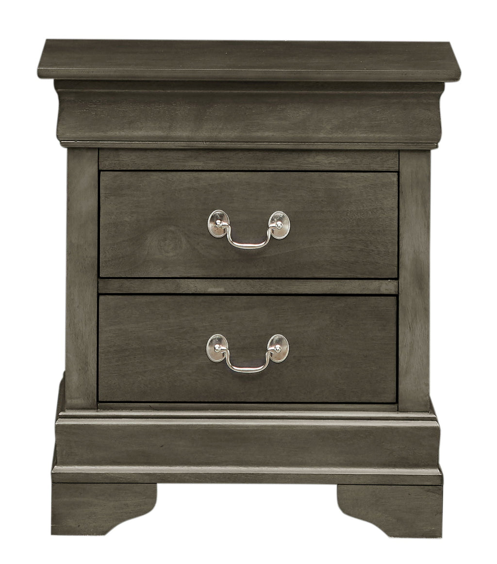 Traditional Style Design Nightstand with Classic Accent - Multiple Colors