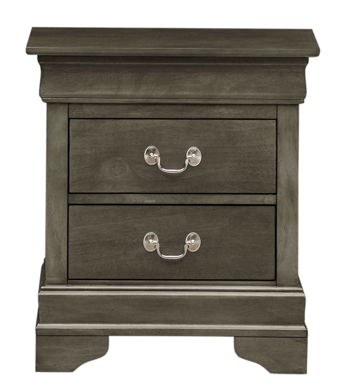 Traditional Style Design Nightstand with Classic Accent - Multiple Colors