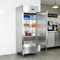 27" Commercial Refrigerator with Stainless Steel Construction - Solid Door