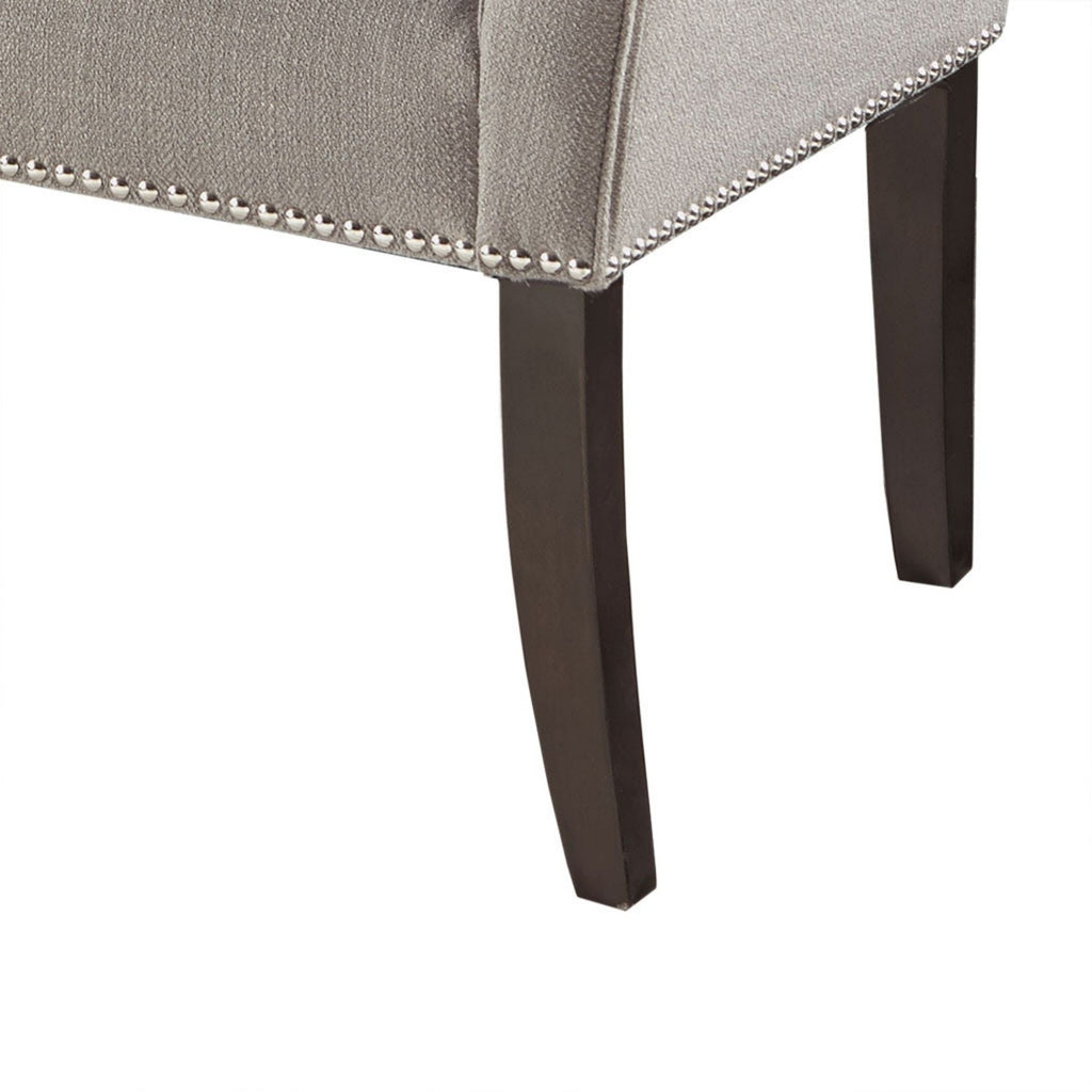 Elegant Design Upholstered Bench with Solid Wood Frame - Gray, Beige or Dark Gray