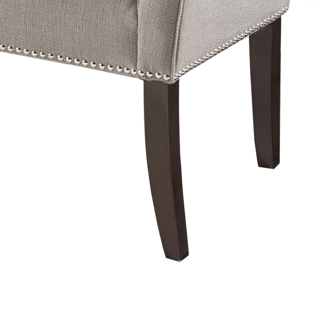 Elegant Design Upholstered Bench with Solid Wood Frame - Gray, Beige or Dark Gray