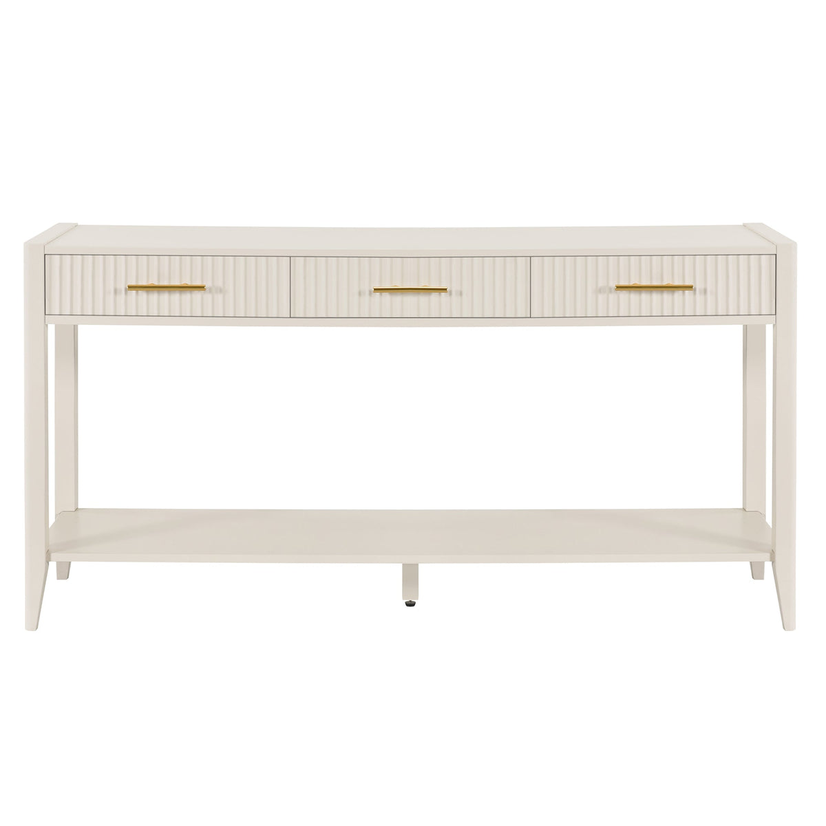 Painted Console Table with 3 Drawers - 60" Wide MDF Storage