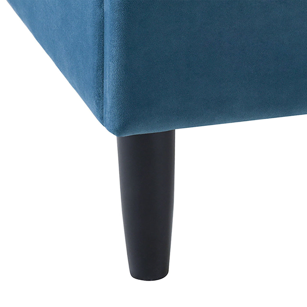 Vertical Tufted Modern Headboard Platform Bed Set with Upholstered Finish - Multiple Colors