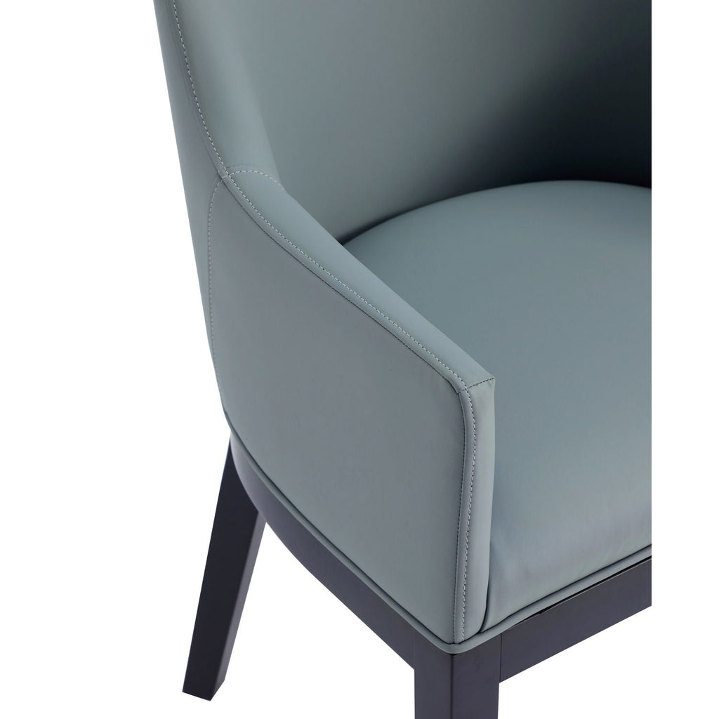 Gansevoort Dining Armchair with Vegan Upholstery - Gray or Dark Gray