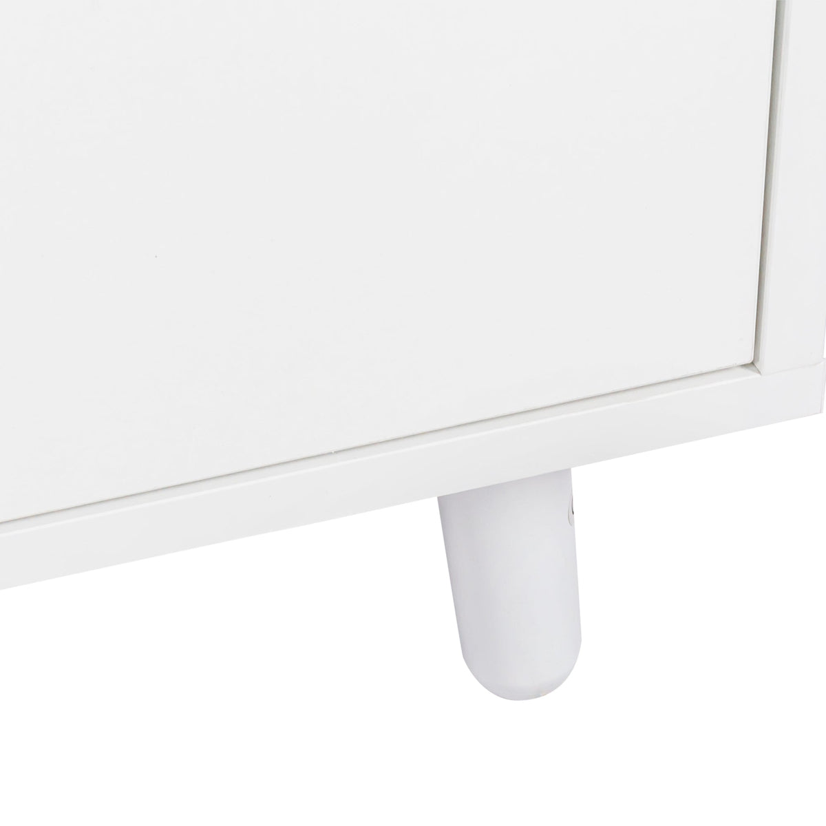 63" W Large Kitchen Hutch Cabinet with Storage Shelves and Drawers - White