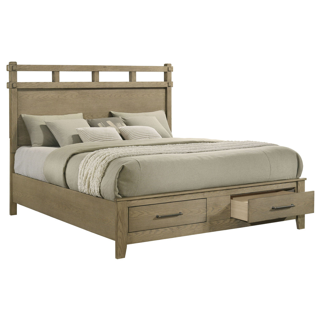 Hazlewood 59-inch Eastern King Storage Bed Vineyard Oak