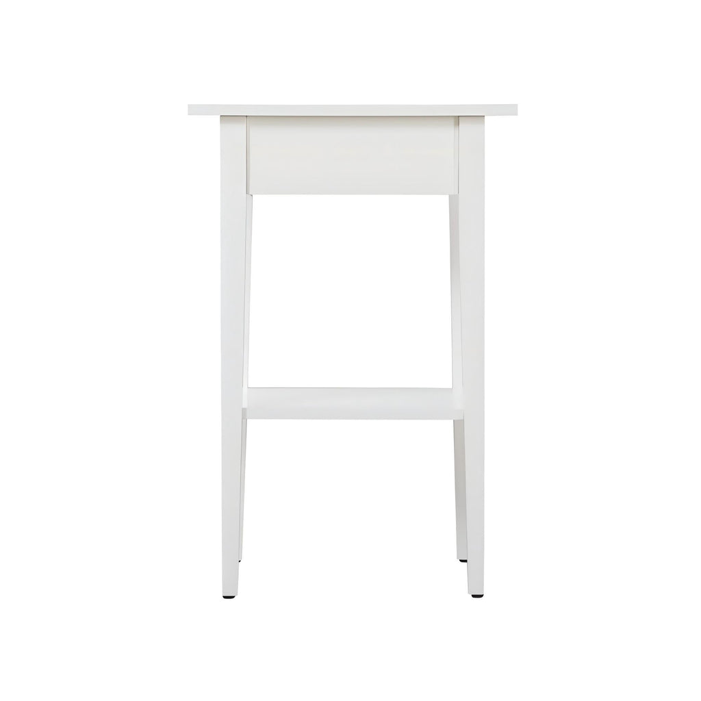Wood Nightstand with Drawer and Shelf - Multiple Colors