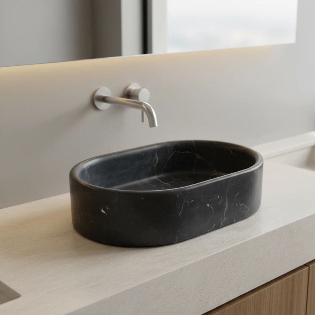 Semi Polished Bathroom Vessel Sink