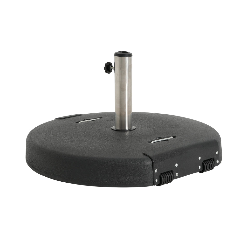 133-Pound Concrete Resin Umbrella Base with Wheels - Mota Outdoor