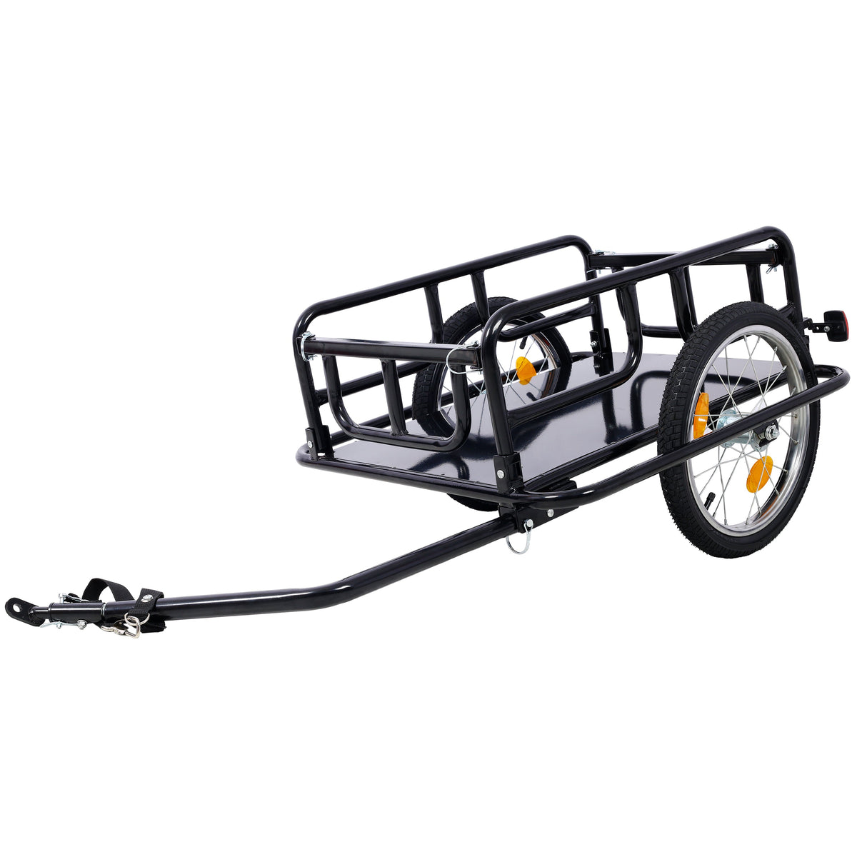 Foldable Bike Cargo Trailer with Universal Hitch - Steel