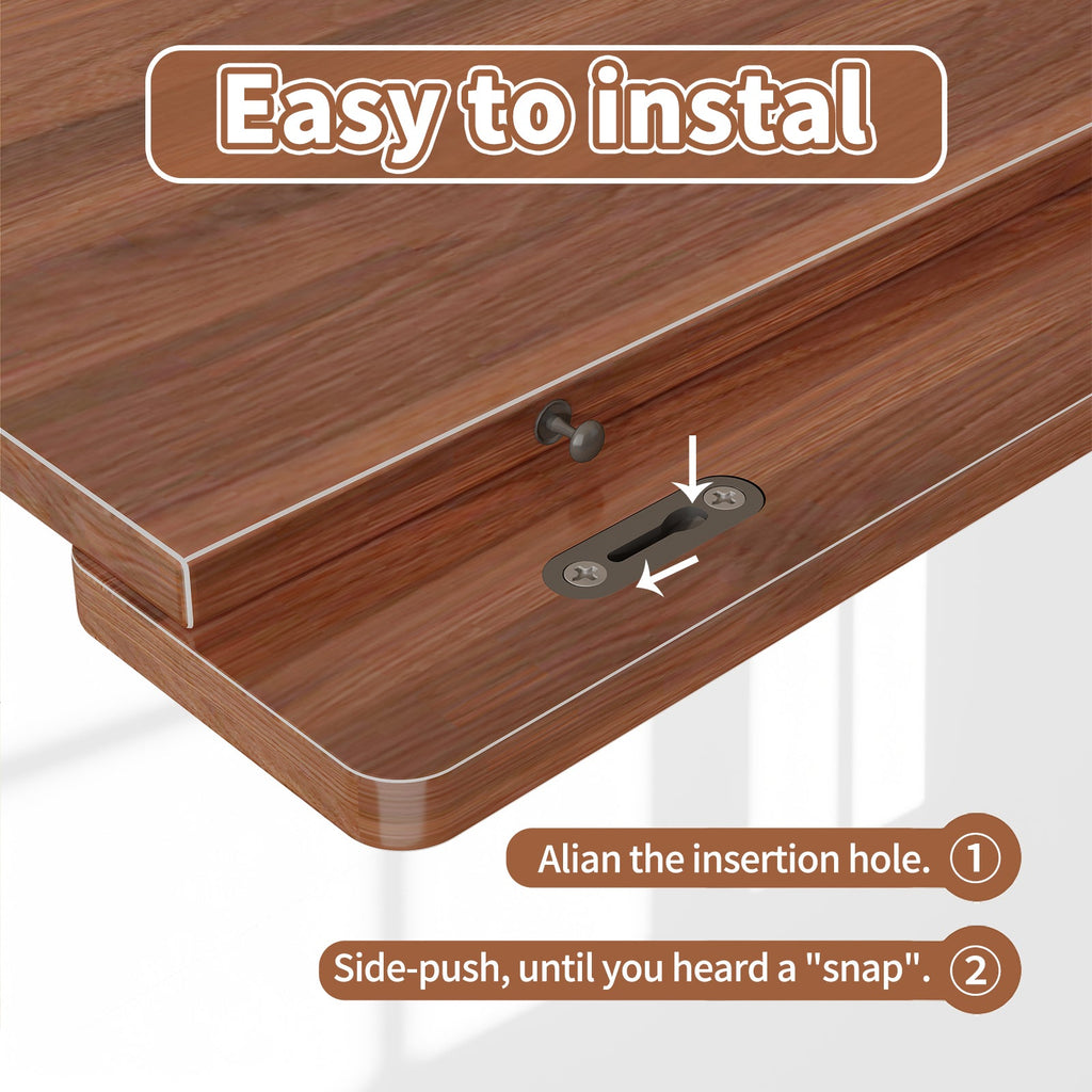 30" x 16" Heavy Duty MDF Shelf Liners with Tool-Free Installation - Walnut