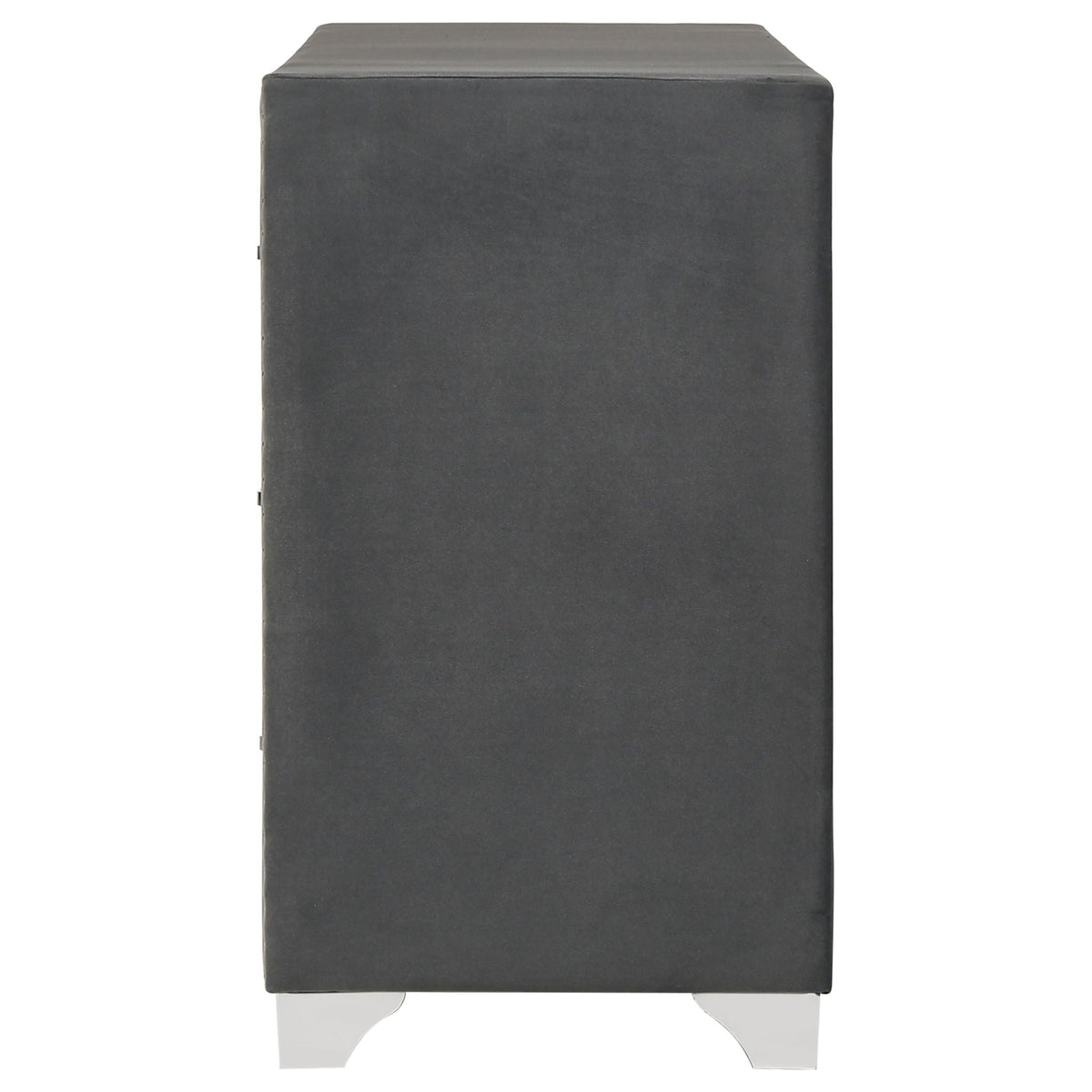 Melody 6-drawer Upholstered Dresser Grey