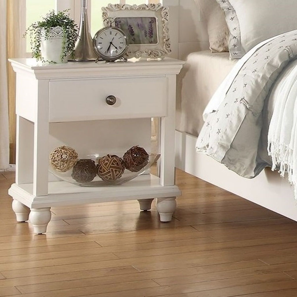 White 3 Piece Bedroom Set with Panel Headboard - Queen, King, or California King