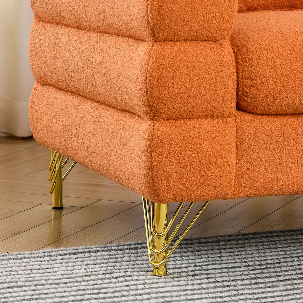 Streamline Sectional Sofa with Art Deco Design - Multiple Colors