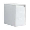 12" Bathroom Side Cabinet with Soft-Close Doors - Glossy