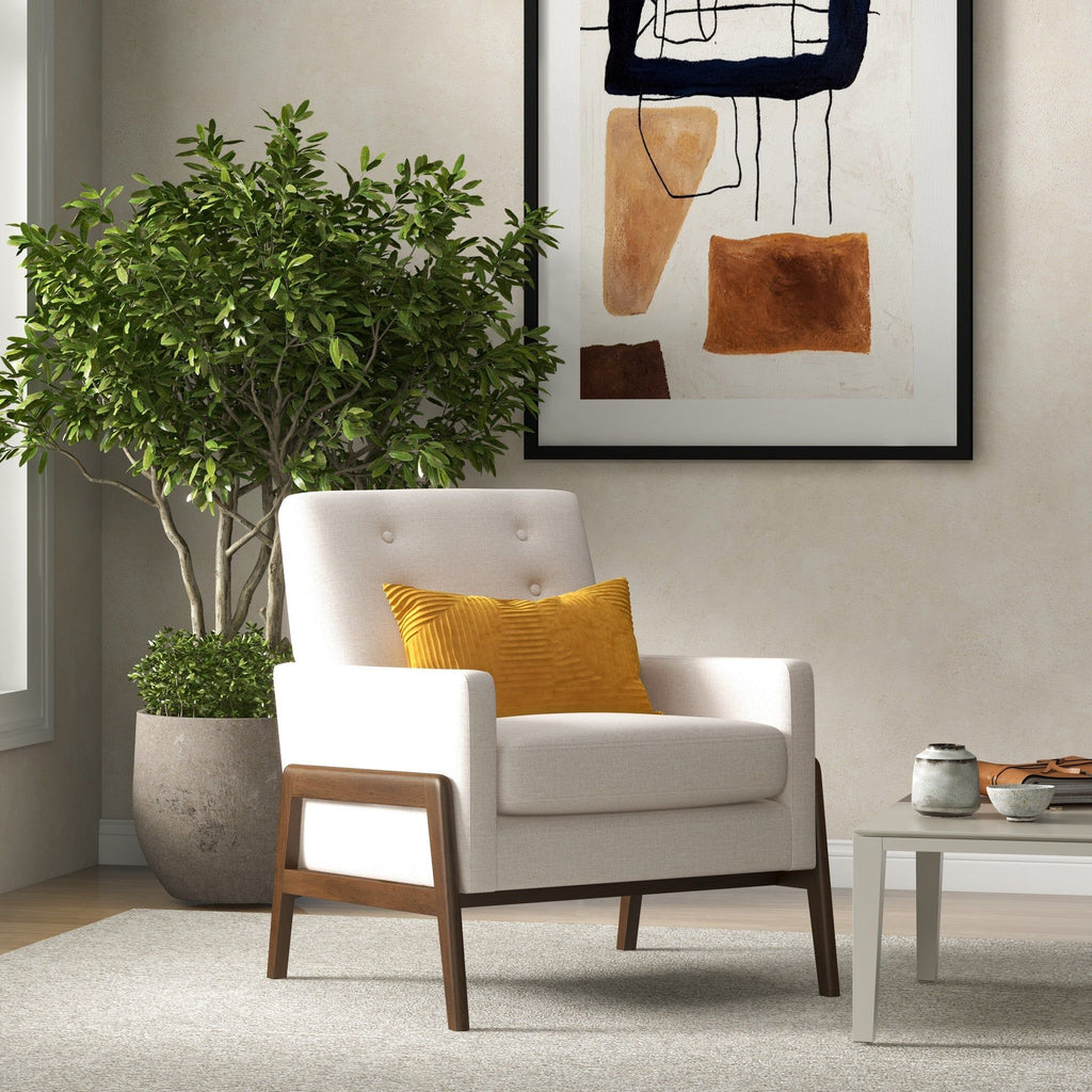 Cole Solid Wood Lounge Chair