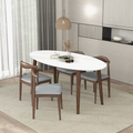 Mid Century Modern Solid Wood Dining Table with Durable Construction