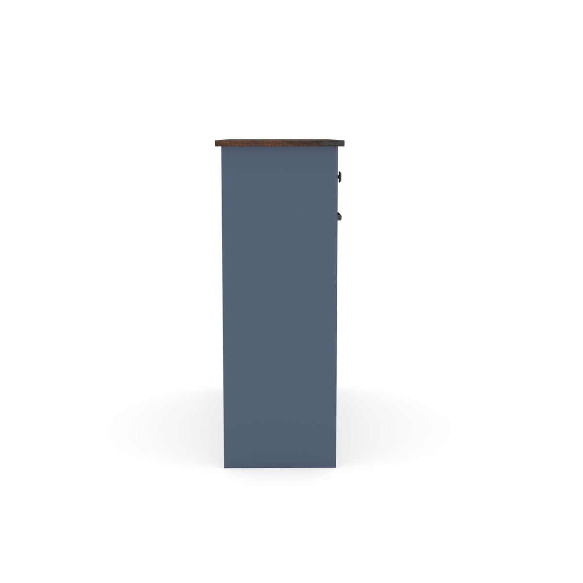 Double Tilt Out Trash Cabinet with Hideaway Drawer - Barn Door Style