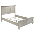Franco Wood Queen Panel Bed Distressed White