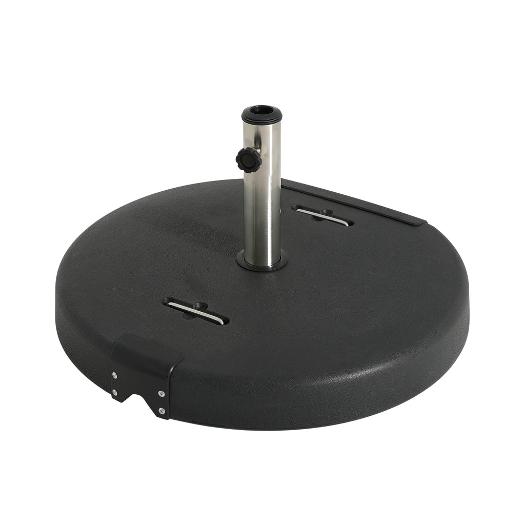 133-Pound Concrete Resin Umbrella Base with Wheels - Mota Outdoor