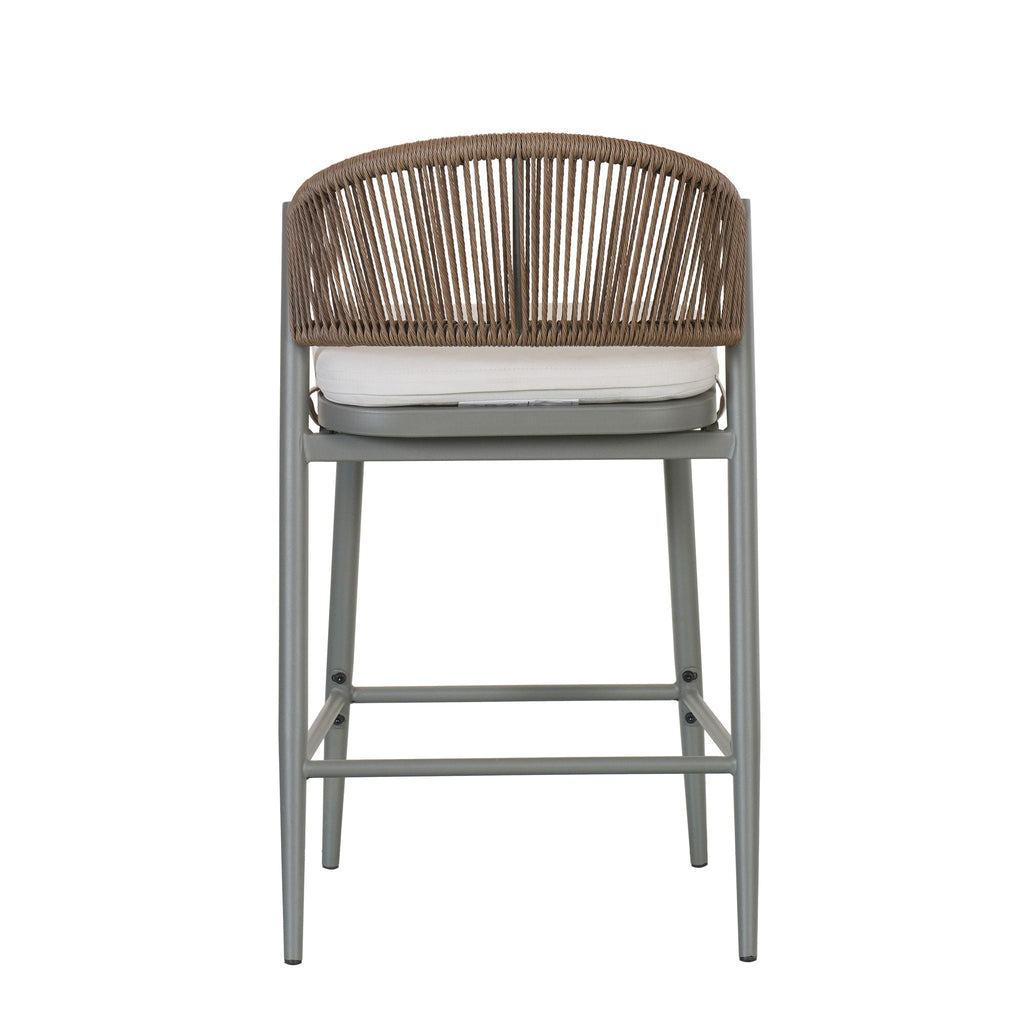 Outdoor 26" Counter Height Metal Frame Counter Stools